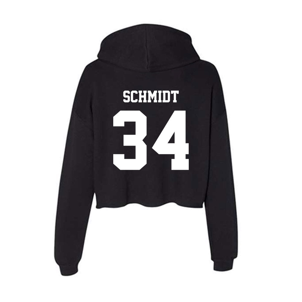 New Mexico - NCAA Football : Broden Schmidt - Women's Crop Fleece Hooded Sweatshirt-1