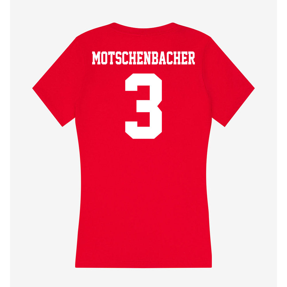 New Mexico - NCAA Football : Gabriel Motschenbacher - Women's V-Neck T-Shirt-1