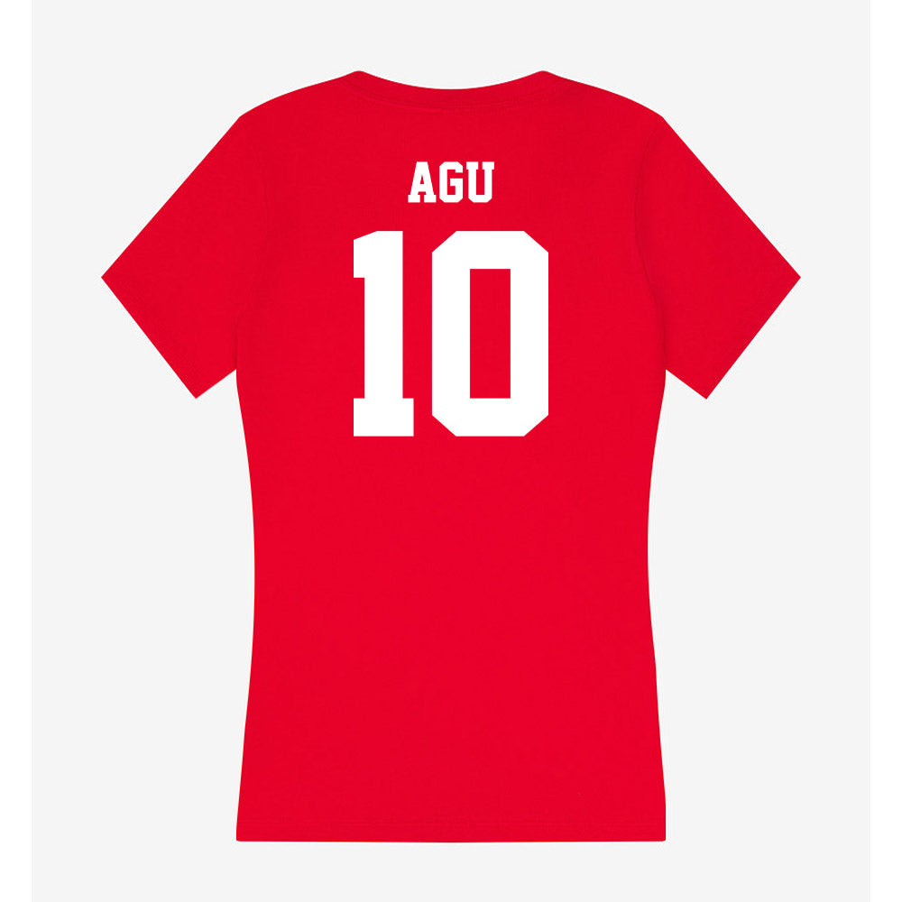 New Mexico - NCAA Football : Darren Agu - Women's V-Neck T-Shirt-1