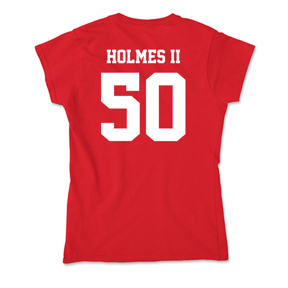 New Mexico - NCAA Football : Ricklan Holmes II - Soft Style Women’s T-Shirt-1