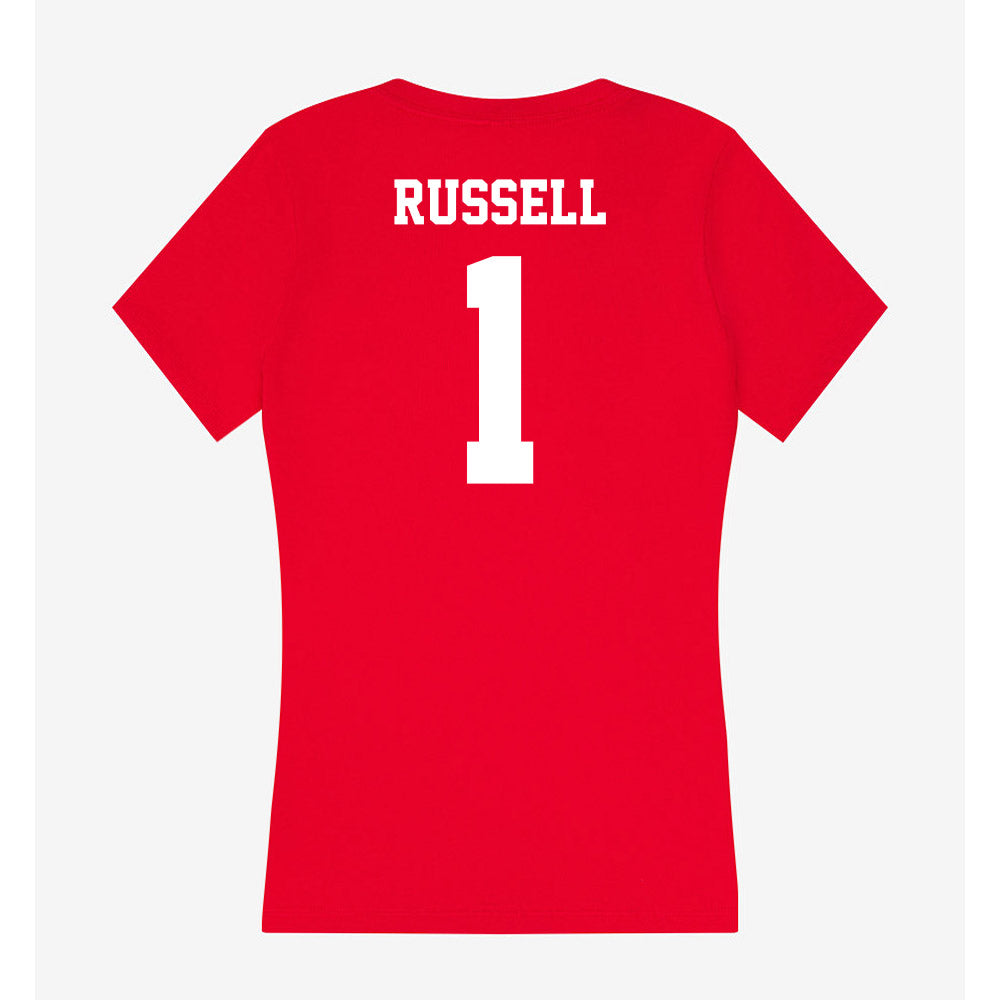 New Mexico - NCAA Baseball : Tristan Russell - Women's V-Neck T-Shirt-1