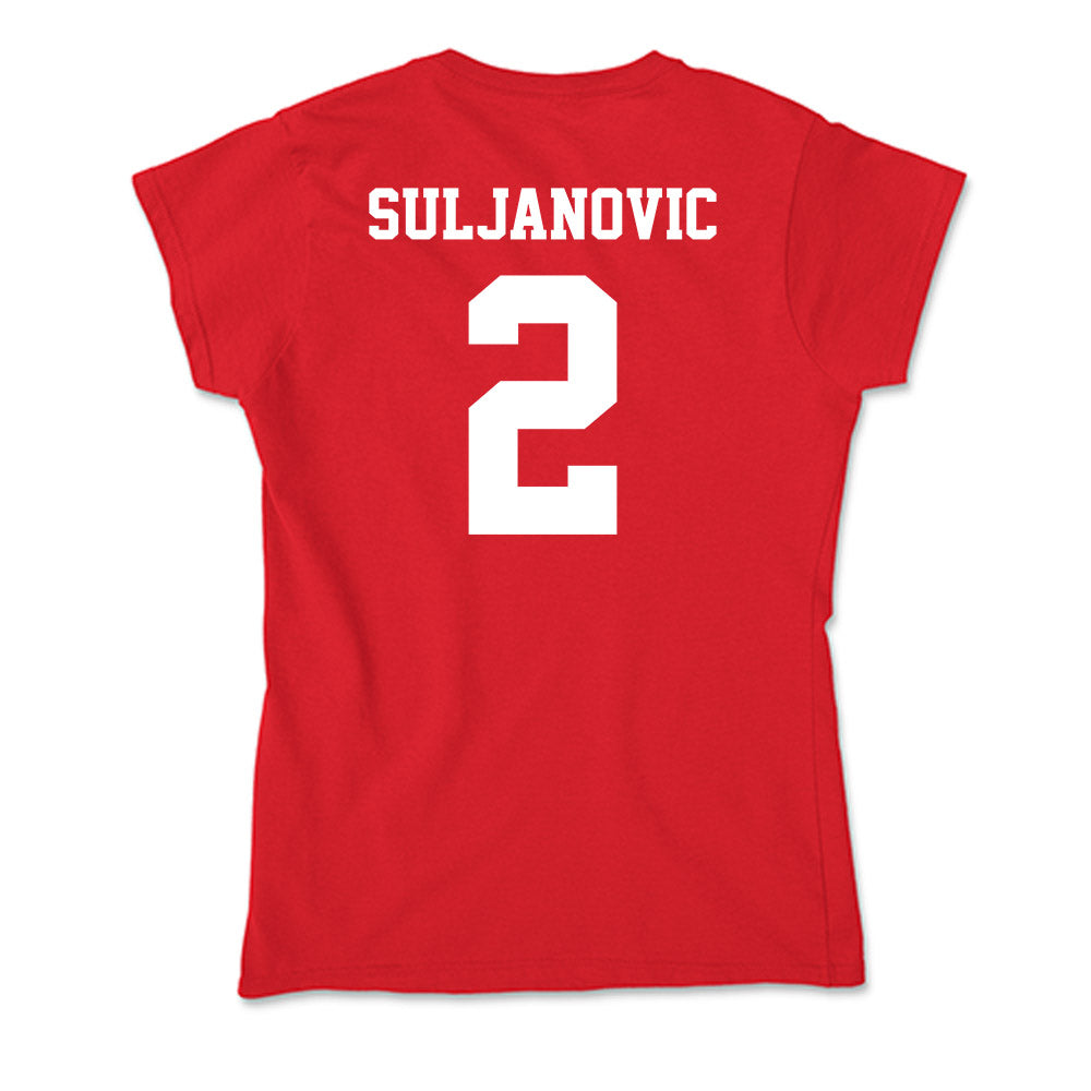 New Mexico - NCAA Men's Basketball : Imran Suljanovic - Soft Style Women’s T-Shirt-1