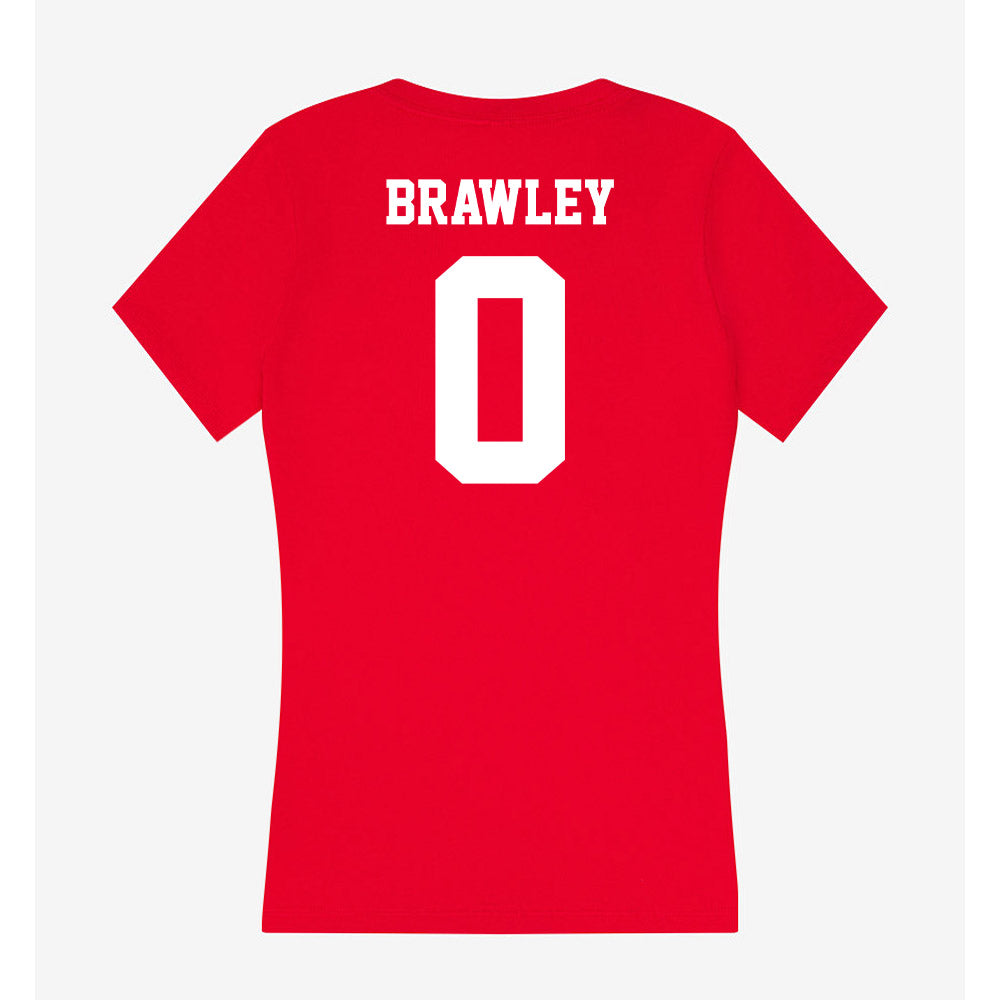 New Mexico - NCAA Football : Austin Brawley - Women's V-Neck T-Shirt-1