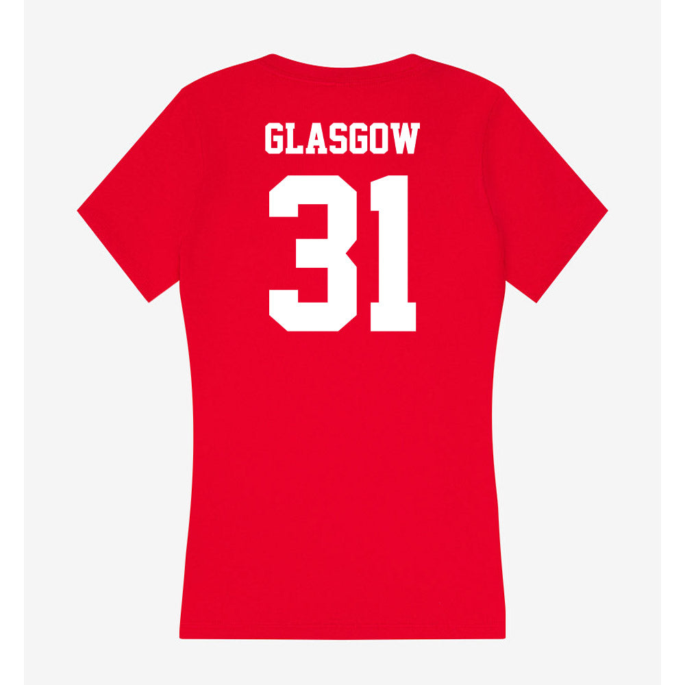 New Mexico - NCAA Football : Grant Glasgow - Women's V-Neck T-Shirt-1