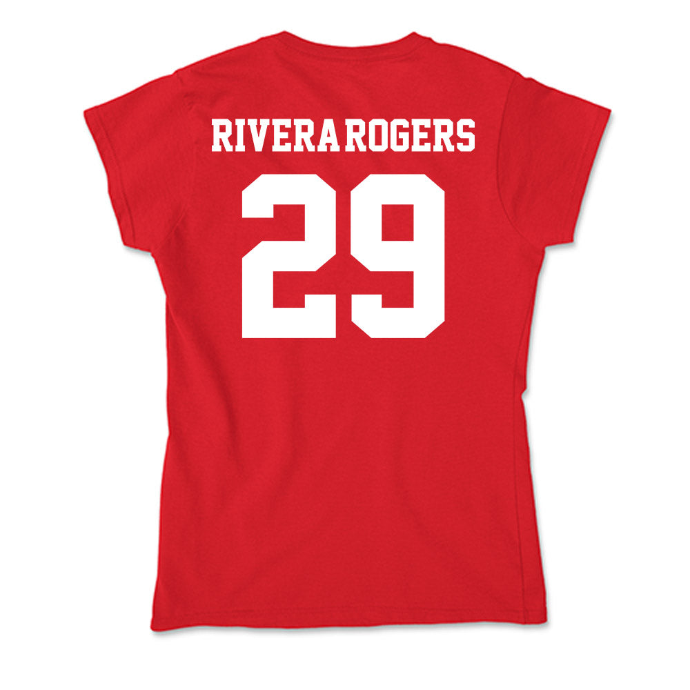 New Mexico - NCAA Football : Xavier Rivera-Rogers - Soft Style Women’s T-Shirt-1