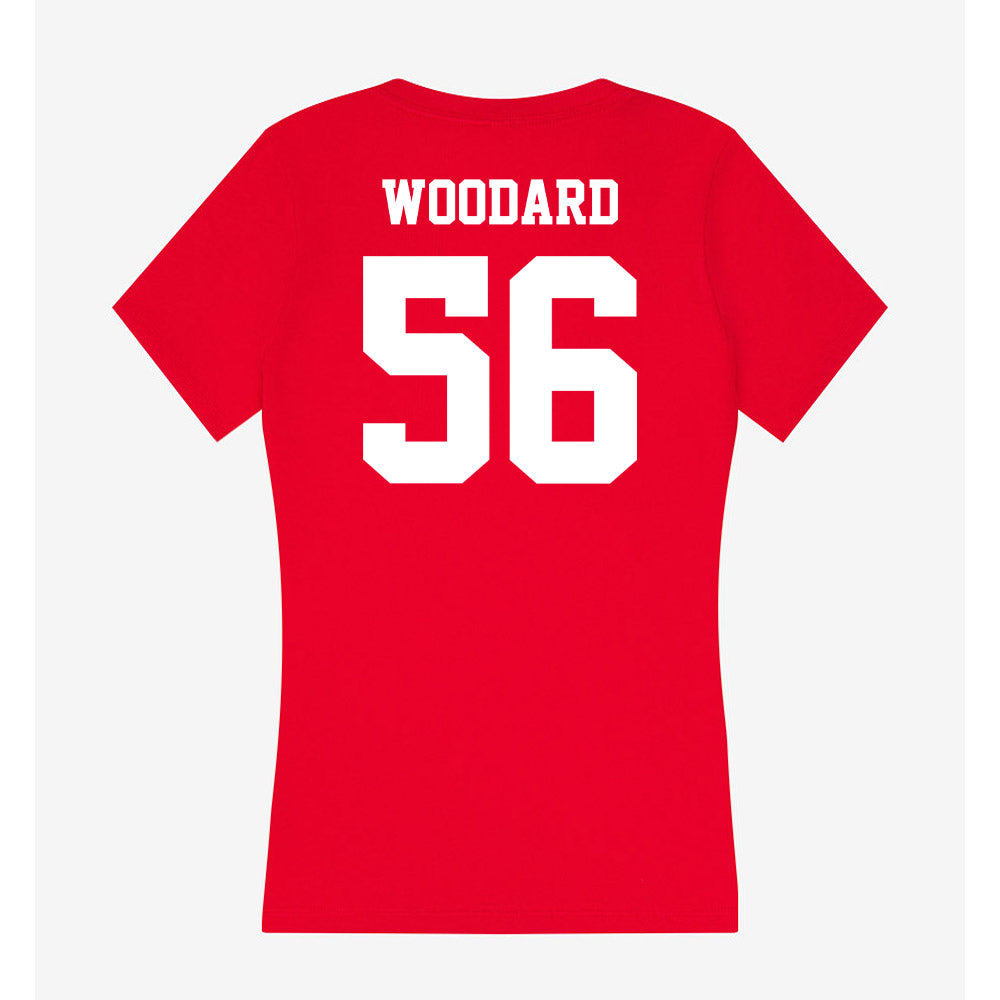 New Mexico - NCAA Football : Sa'Kylee Woodard - Women's V-Neck T-Shirt-1