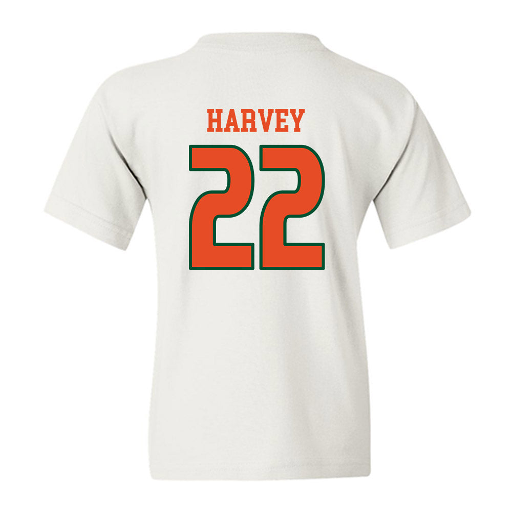 Miami - NCAA Women's Volleyball : Asia Harvey - Replica Shersey Youth T-Shirt-1