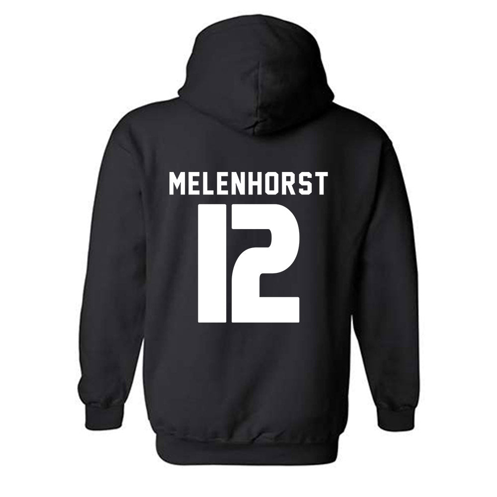 Miami - NCAA Women's Soccer : Teegan Melenhorst - Replica Shersey Hooded Sweatshirt-1