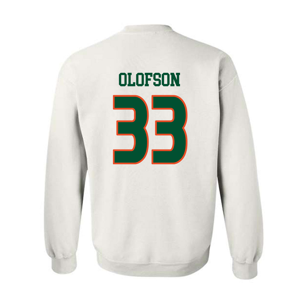 Miami - NCAA Women's Soccer : Atlee Olofson - Replica Shersey Crewneck Sweatshirt-1
