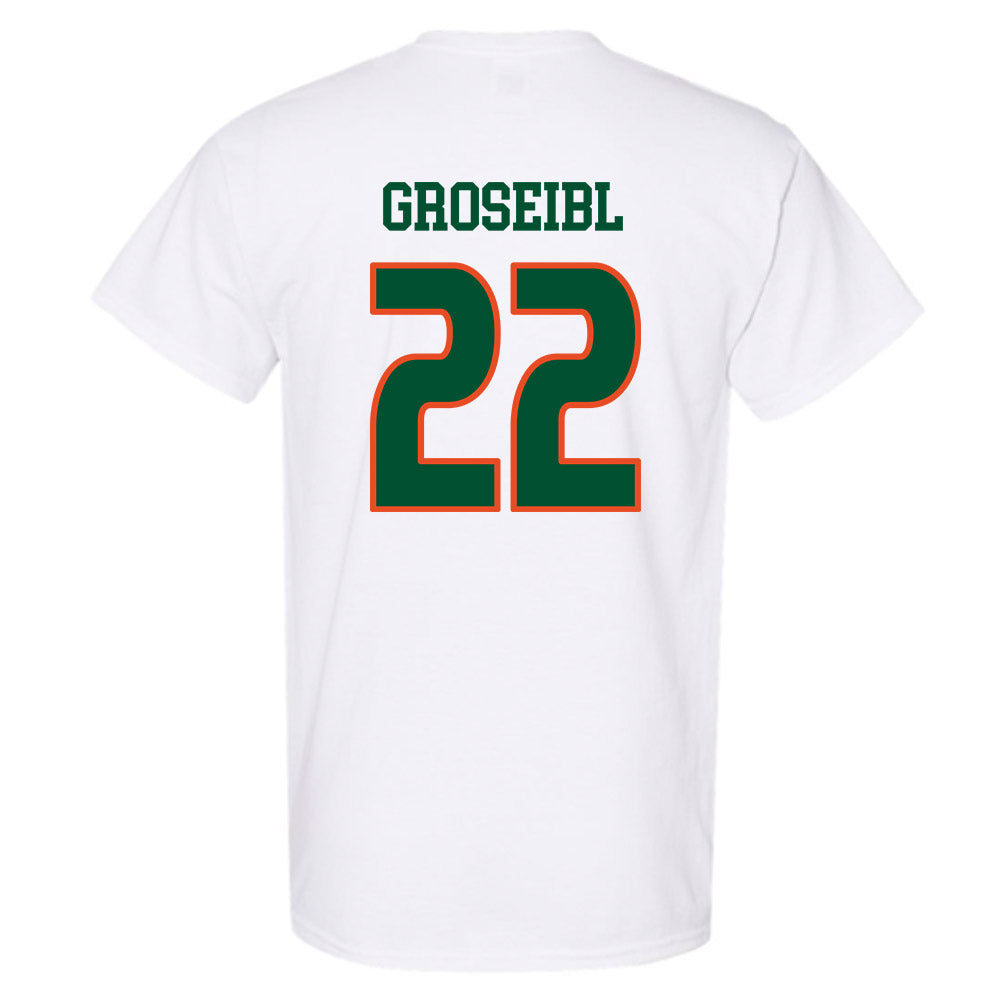 Miami - NCAA Women's Soccer : Sara Groseibl - Replica Shersey T-Shirt-1