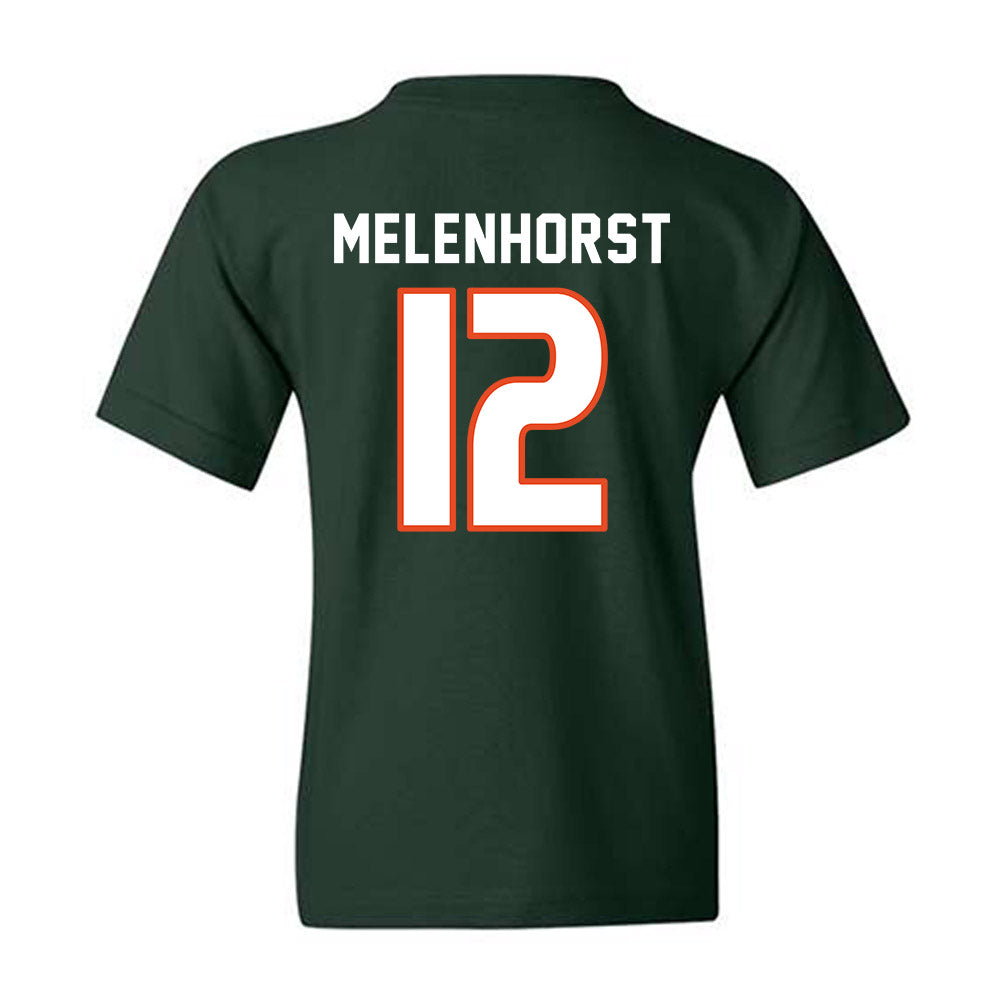 Miami - NCAA Women's Soccer : Teegan Melenhorst - Replica Shersey Youth T-Shirt-1