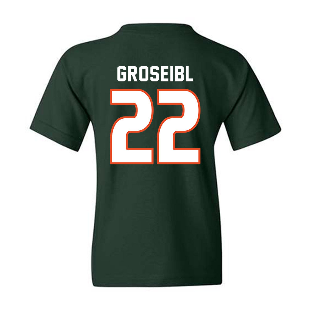 Miami - NCAA Women's Soccer : Sara Groseibl - Replica Shersey Youth T-Shirt-1