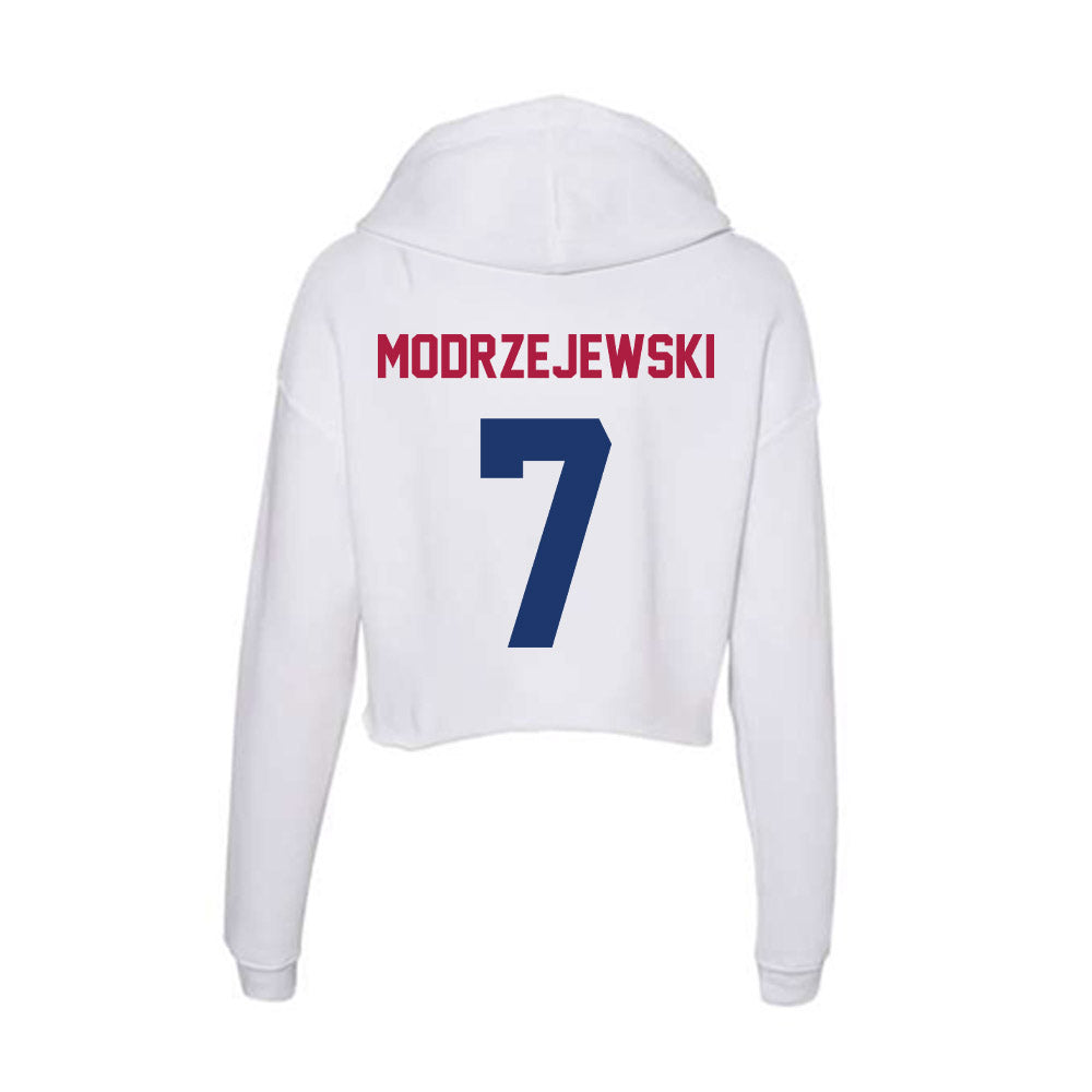 Detroit Mercy - NCAA Softball : Katie Modrzejewski - Women's Crop Fleece Hoodie-1