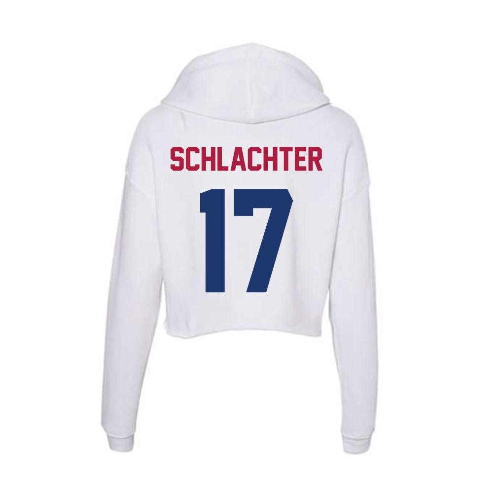 Detroit Mercy - NCAA Softball : Hannah Schlachter - Women's Crop Fleece Hoodie-1