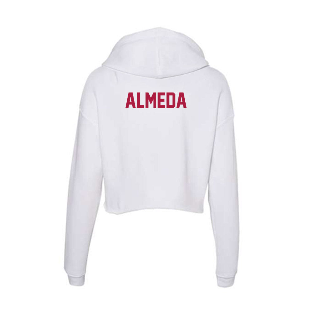 Detroit Mercy - NCAA Men's Track & Field : John Almeda - Women's Crop Fleece Hoodie-1