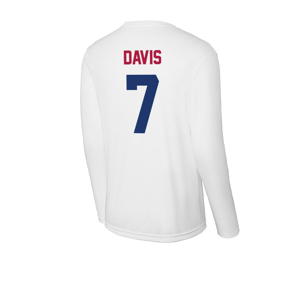Detroit Mercy - NCAA Men's Lacrosse : Tristen Davis - Activewear Long Sleeve T-Shirt-3