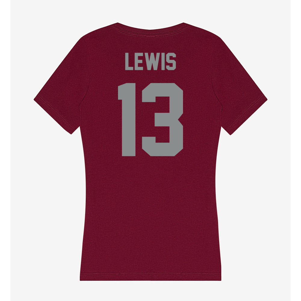 Montana - NCAA Women's Soccer : Elli Lewis - Women's V-Neck T-Shirt-1