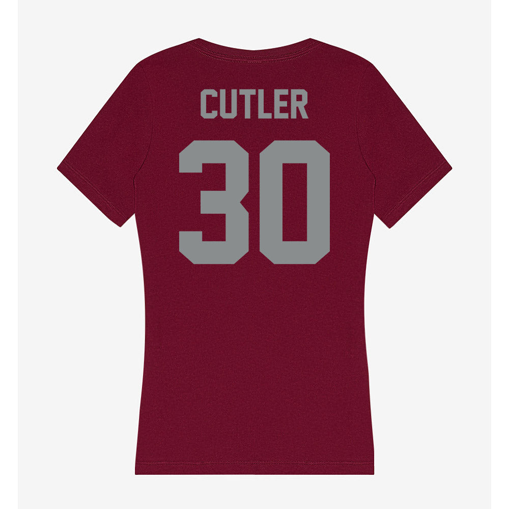 Montana - NCAA Football : Kade Cutler - Women's V-Neck T-Shirt-1