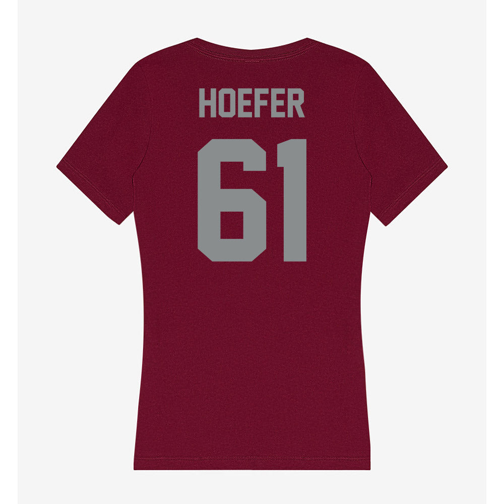 Montana - NCAA Football : Lincoln Hoefer - Women's V-Neck T-Shirt-1