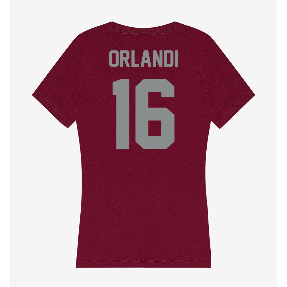 Montana - NCAA Football : Braeden Orlandi - Women's V-Neck T-Shirt-1