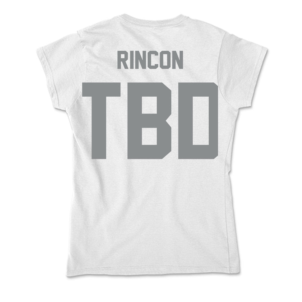 Montana - NCAA Football : Elijah Rincon - Soft Style Women’s T-Shirt-1
