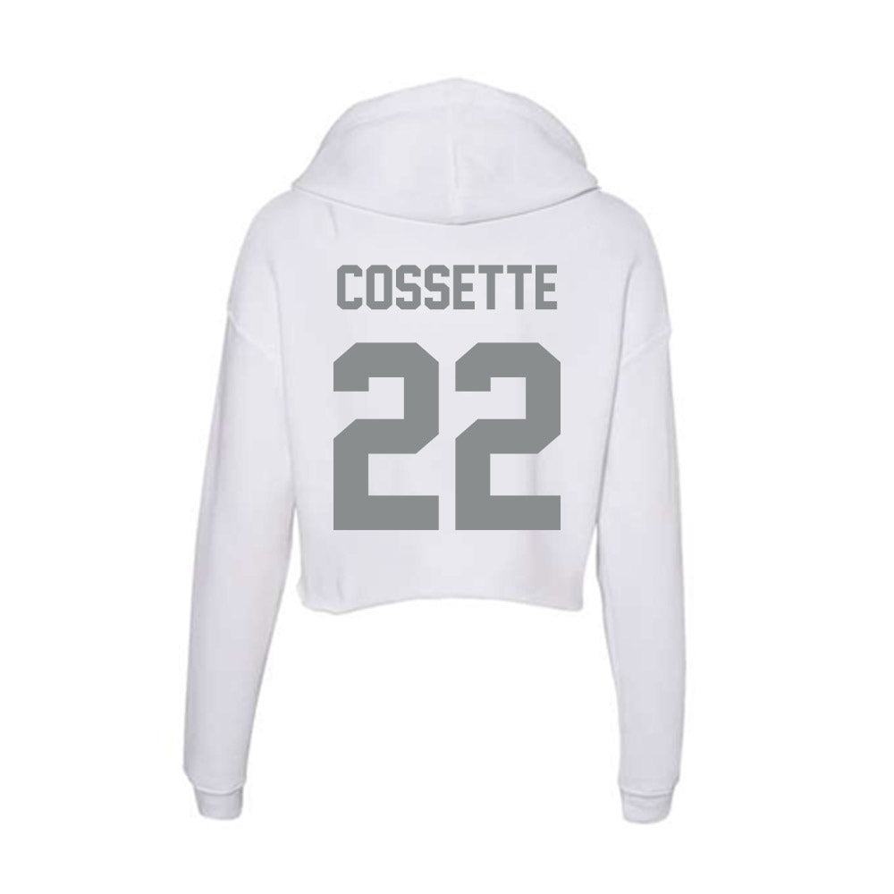 Montana - NCAA Women's Basketball : Ava Cossette - Women's Crop Fleece Hoodie-1