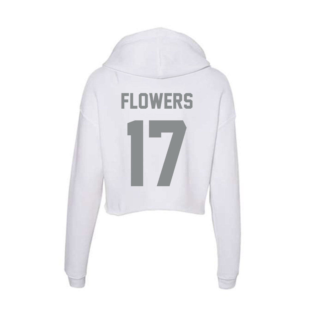 Montana - NCAA Football : Luke Flowers - Women's Crop Fleece Hoodie-1