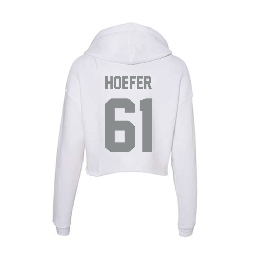 Montana - NCAA Football : Lincoln Hoefer - Women's Crop Fleece Hoodie-1