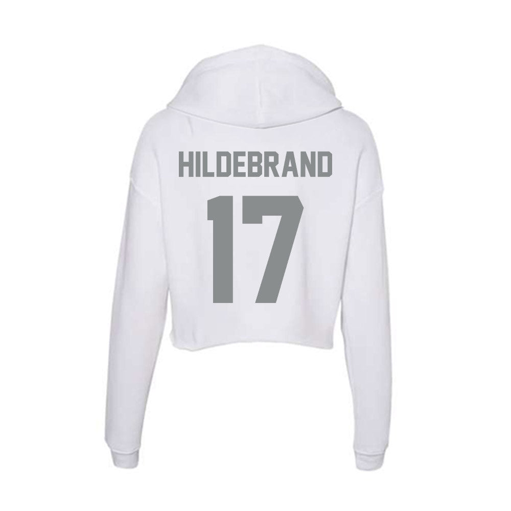 Montana - NCAA Women's Soccer : Mackenzie Hildebrand - Women's Crop Fleece Hoodie-1