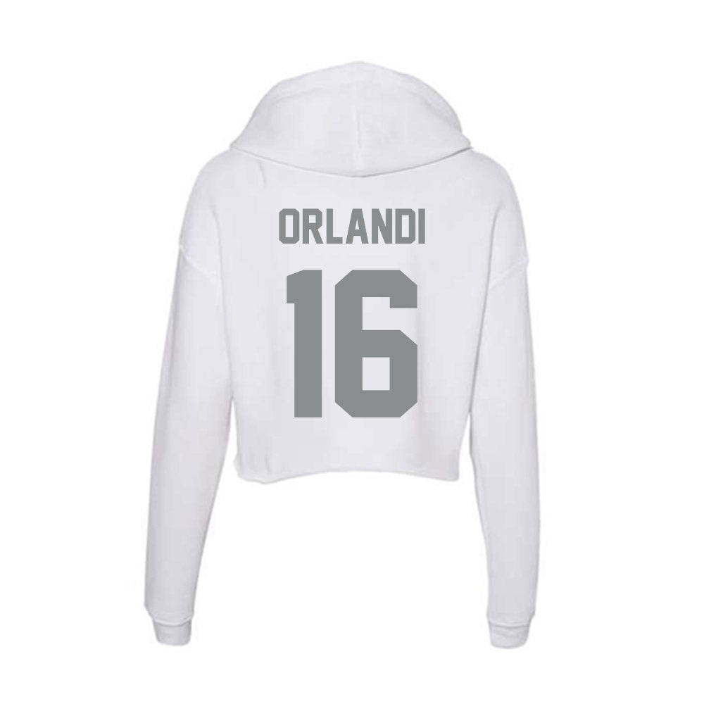 Montana - NCAA Football : Braeden Orlandi - Women's Crop Fleece Hoodie-1
