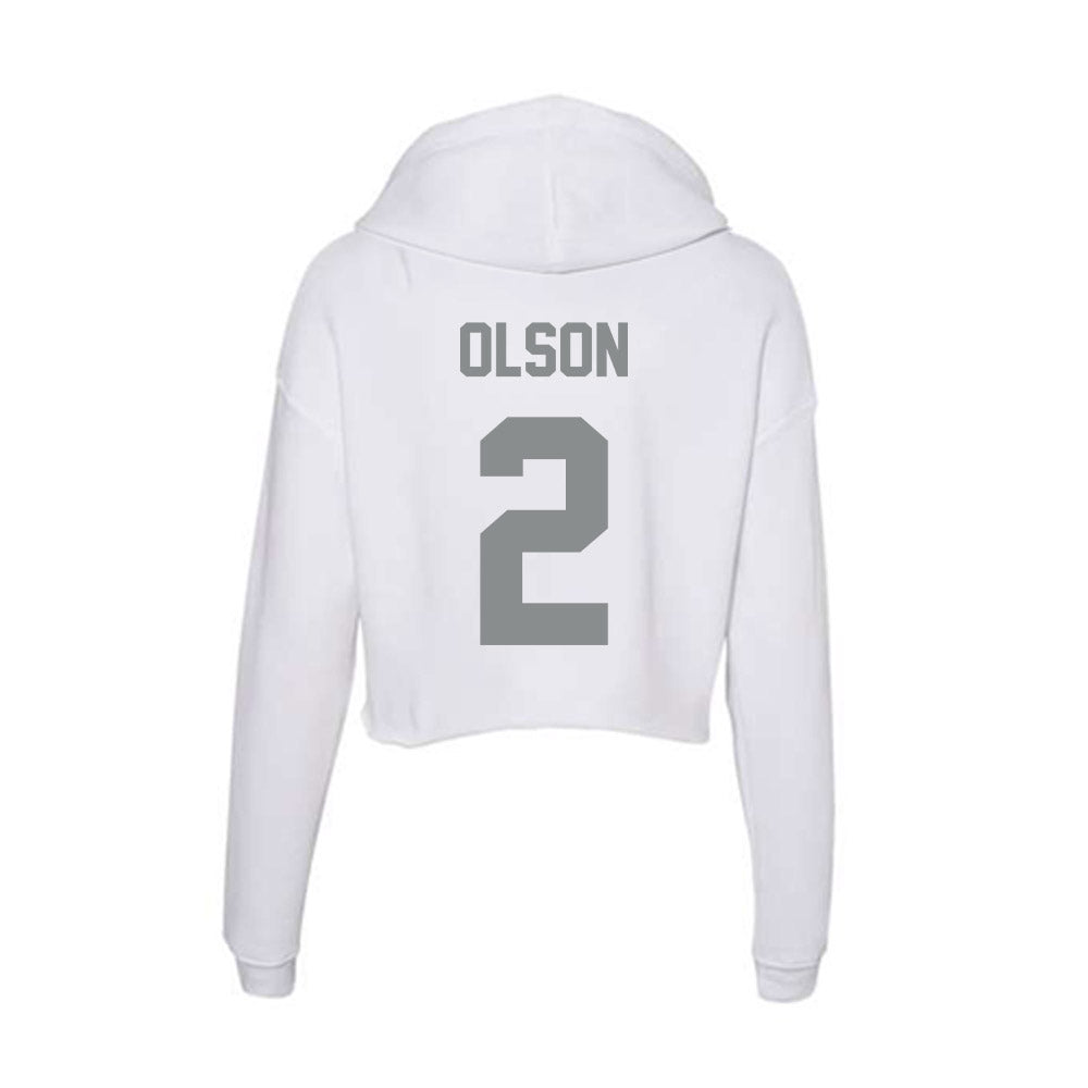 Montana - NCAA Women's Soccer : Grace Olson - Women's Crop Fleece Hoodie-1