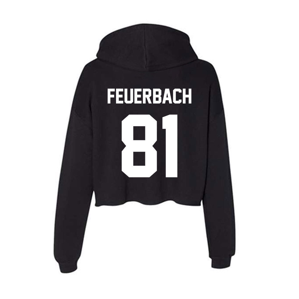 Portland State - NCAA Football : Josh Feuerbach - Classic Shersey Women's Crop Fleece Hooded Sweatshirt-1
