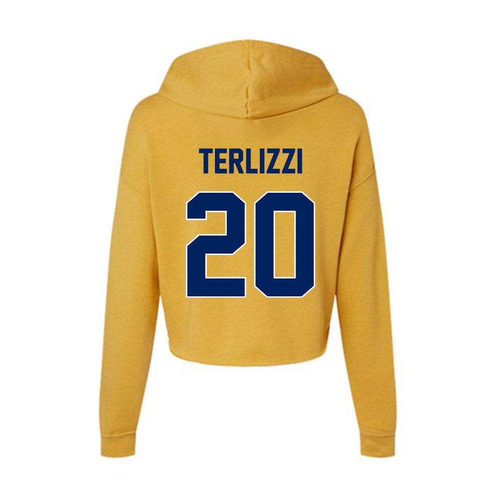 UW Eau Claire - NCAA Football : LJ Terlizzi - Women's Crop Fleece Hoodie-1