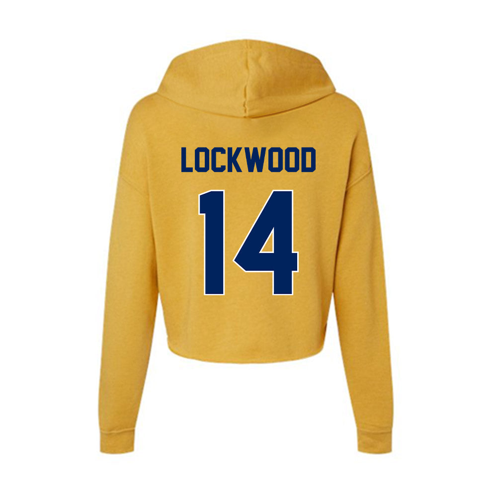 - NCAA Women's Lacrosse : Olivia Lockwood - Women's Crop Fleece Hoodie-1