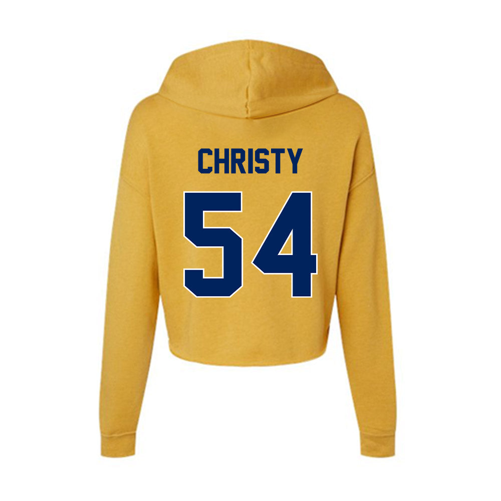 UW Eau Claire - NCAA Football : Keagan Christy - Women's Crop Fleece Hoodie-1