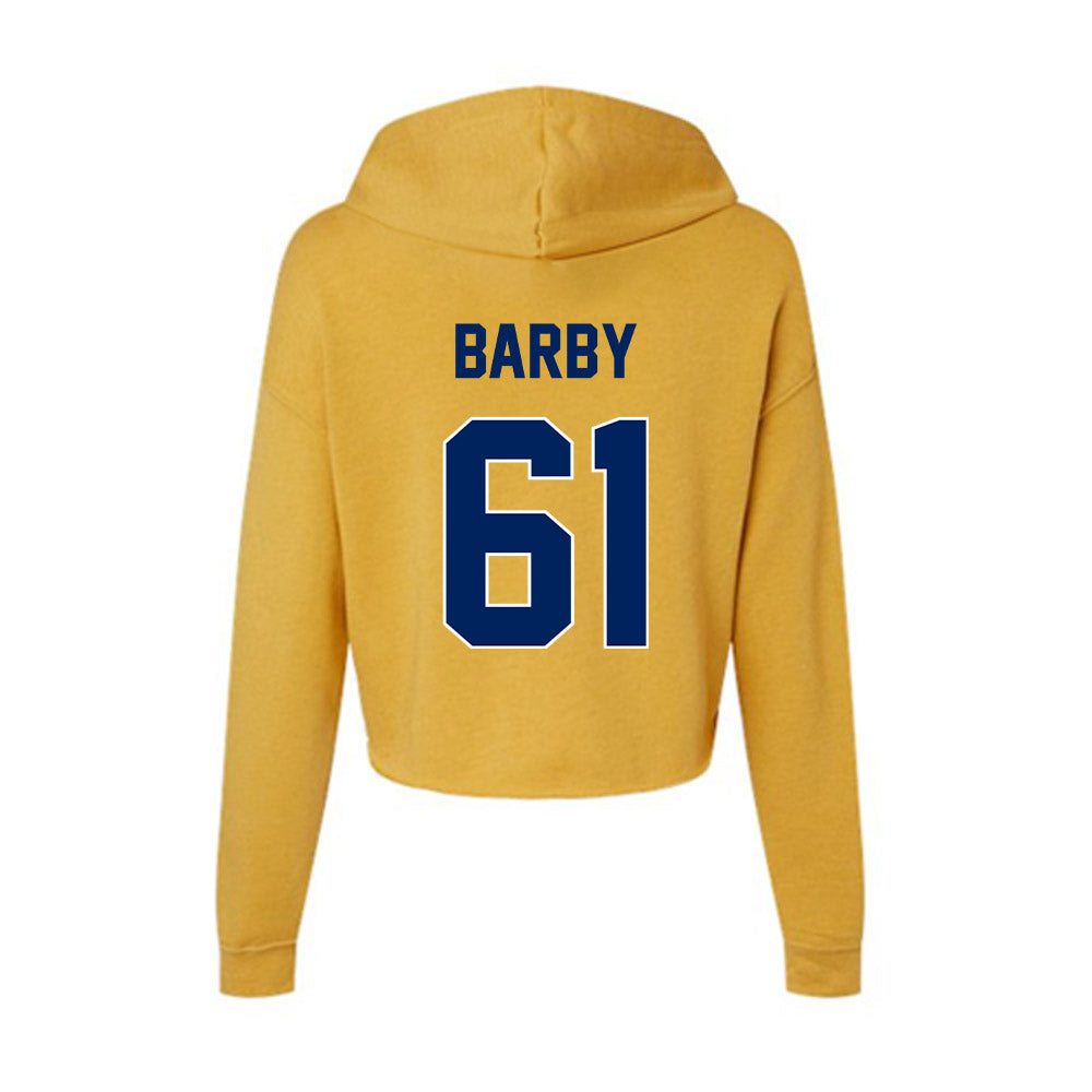 UW Eau Claire - NCAA Football : Lucas Barby - Women's Crop Fleece Hoodie-1