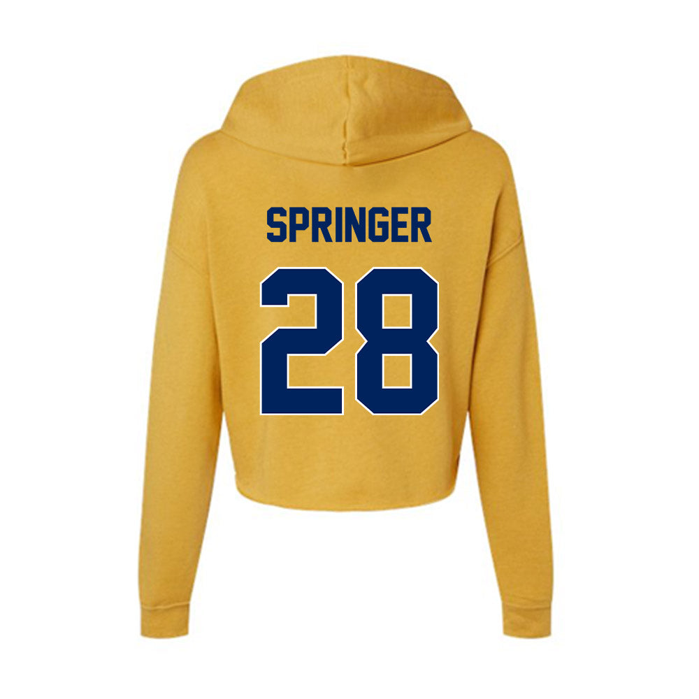 UW Eau Claire - NCAA Softball : Siri Springer - Women's Crop Fleece Hoodie-1
