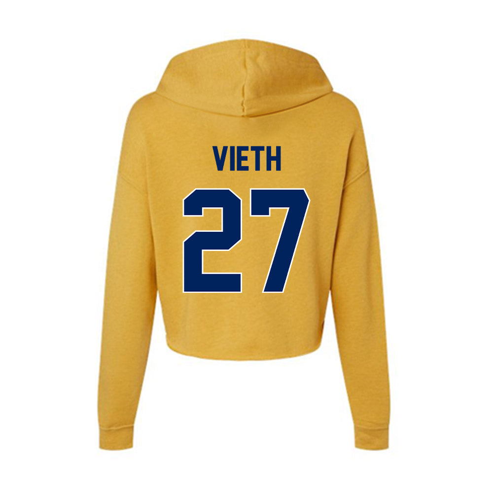 UW Eau Claire - NCAA Baseball : Carter Vieth - Women's Crop Fleece Hoodie-1