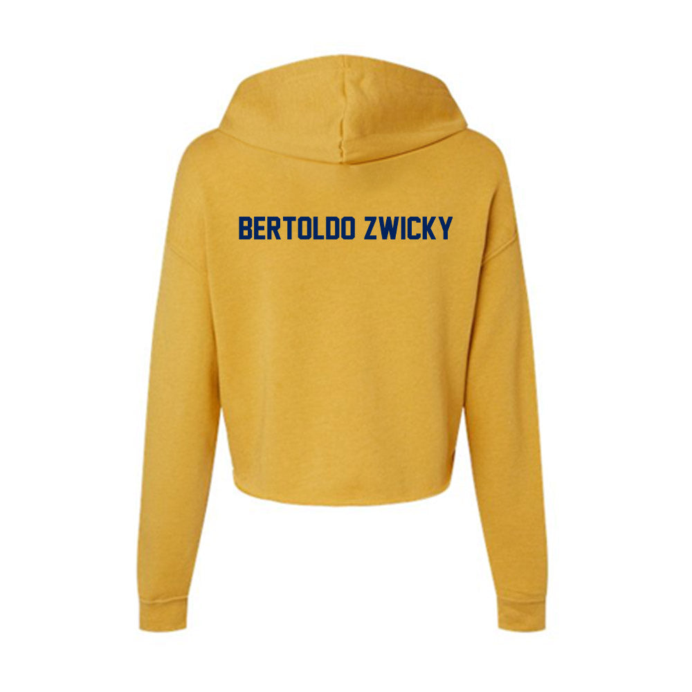 UW - Eau Claire - NCAA Wrestling : Tiago Bertoldo Zwicky - Women's Crop Fleece Hoodie-1