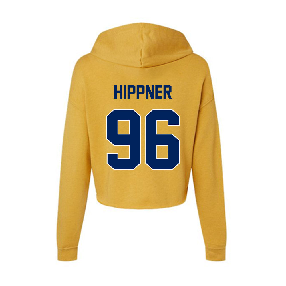 UW Eau Claire - NCAA Football : Kevin Hippner - Women's Crop Fleece Hoodie-1