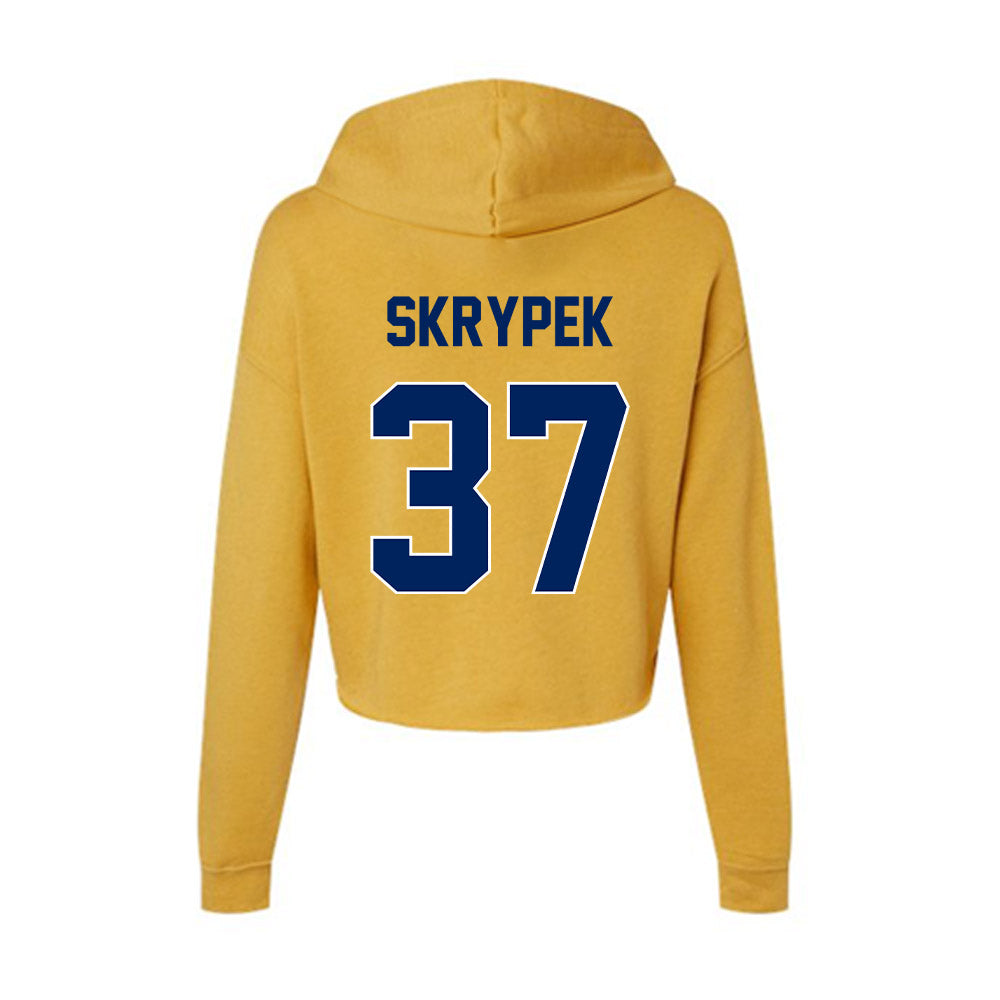 UW - Eau Claire - NCAA Baseball : Aaron Skrypek - Women's Crop Fleece Hoodie-1