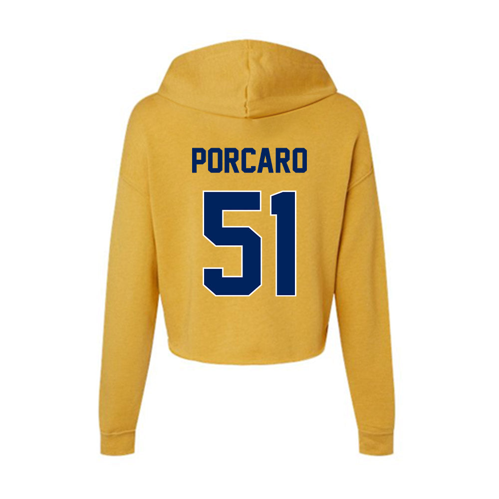 UW Eau Claire - NCAA Football : Frank Porcaro - Women's Crop Fleece Hoodie-1