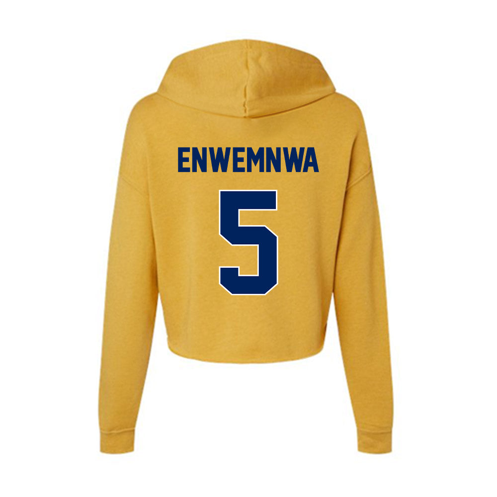 UW Eau Claire - NCAA Men's Soccer : Oge Enwemnwa - Women's Crop Fleece Hoodie-1