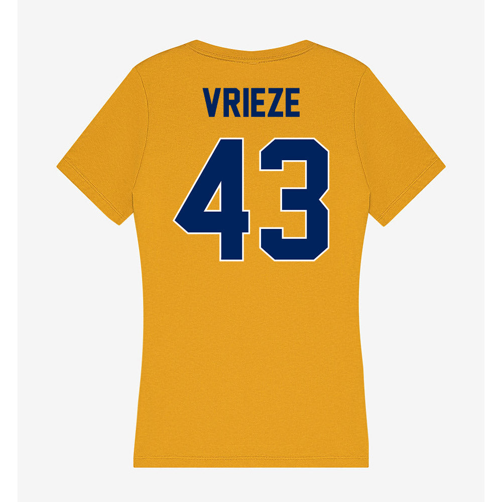 UW Eau Claire - NCAA Football : Logan Vrieze - Women's V-Neck T-Shirt-1