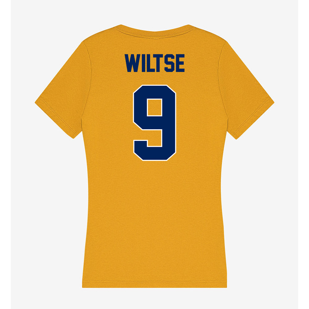 UW Eau Claire - NCAA Women's Ice Hockey : Kylie Wiltse - Women's V-Neck T-Shirt-1