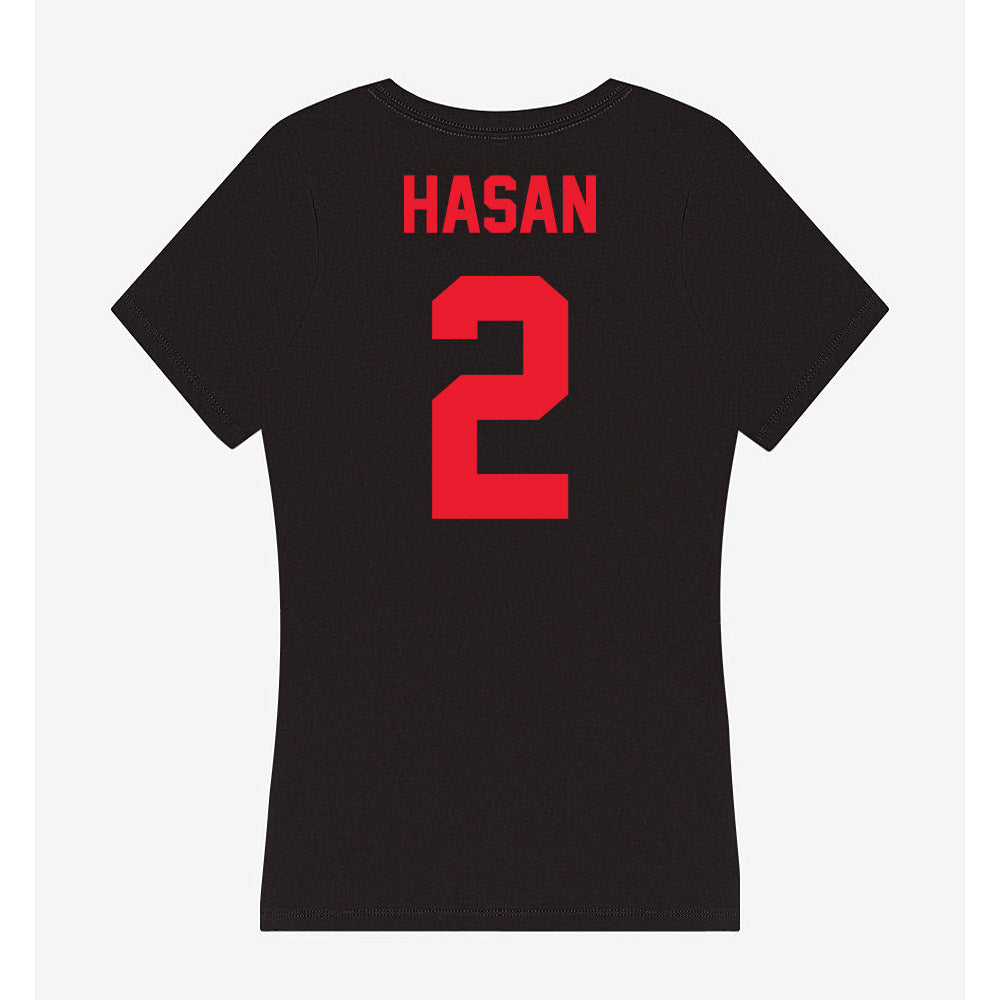 Southern Utah - NCAA Women's Basketball : Bella Hasan - Women's V-Neck T-Shirt-1