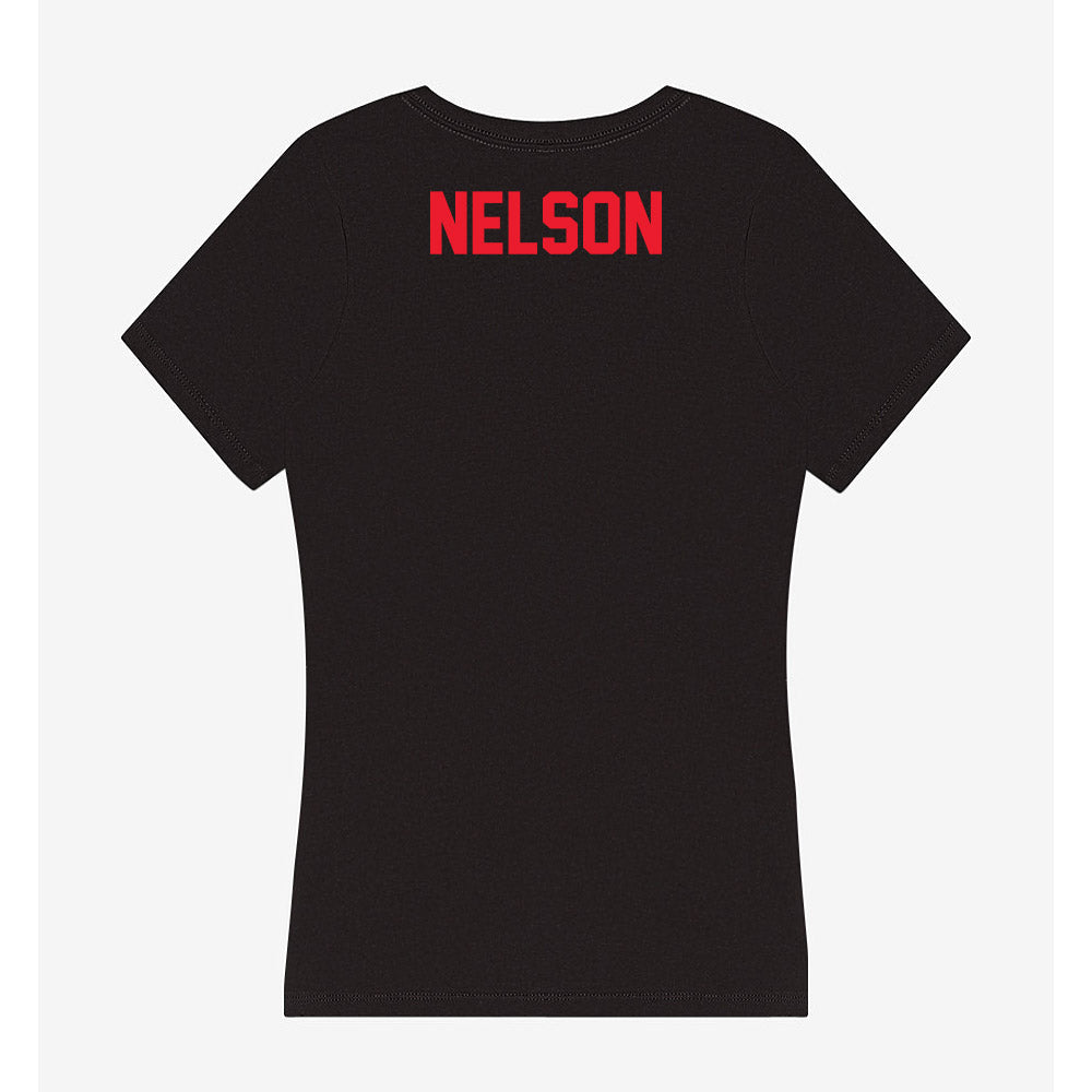 Southern Utah - NCAA Men's Track & Field : Ezra Nelson - Women's V-Neck T-Shirt-1