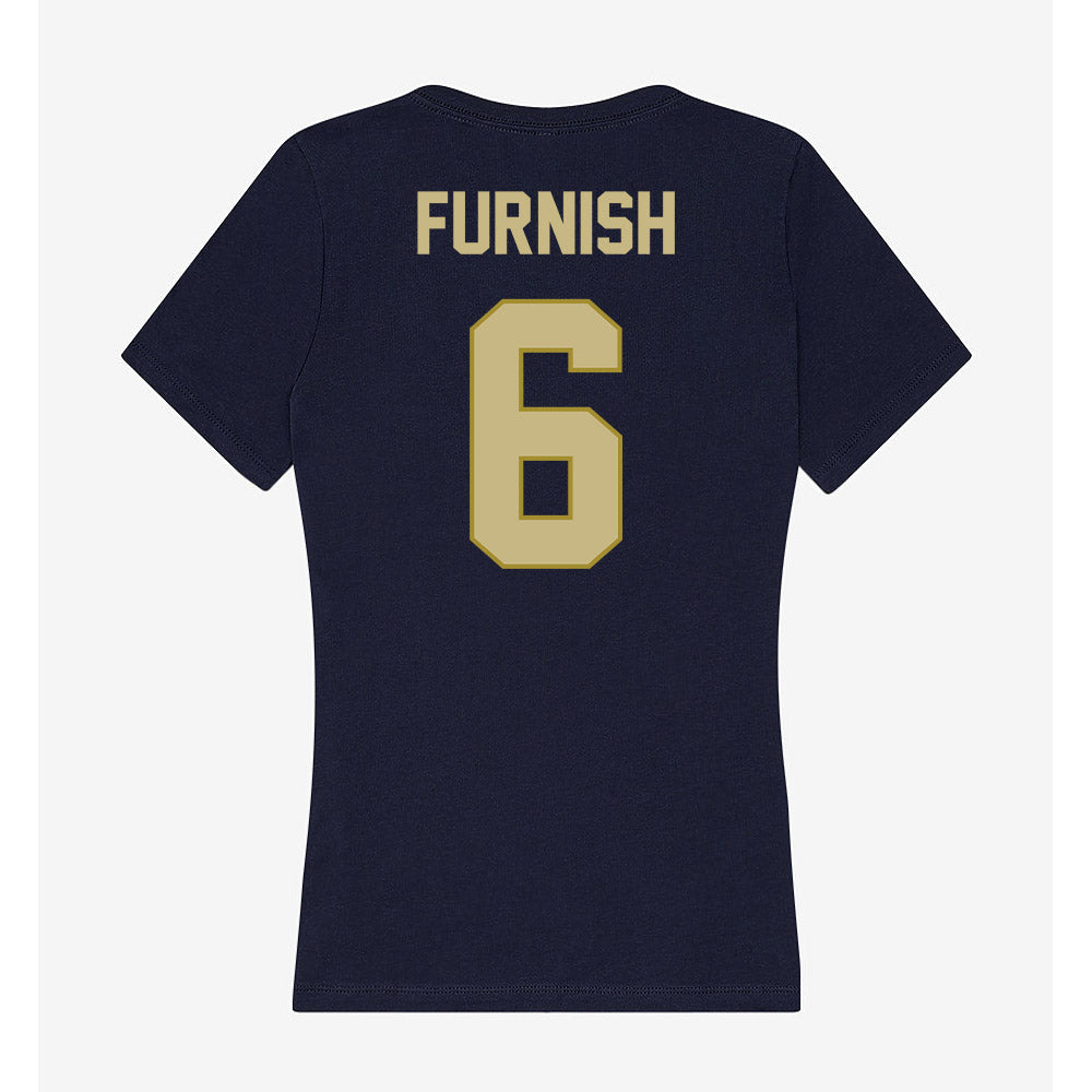 Oral Roberts - NCAA Men's Basketball : Cal Furnish - Women's V-Neck T-Shirt-1