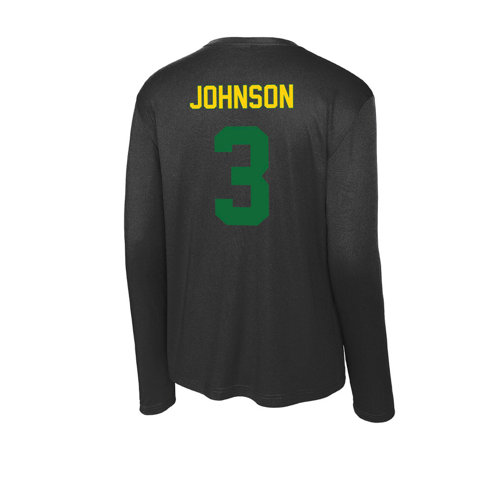 - NCAA Football : Denim Johnson - Classic Shersey Activewear Long Sleeve T-Shirt-1