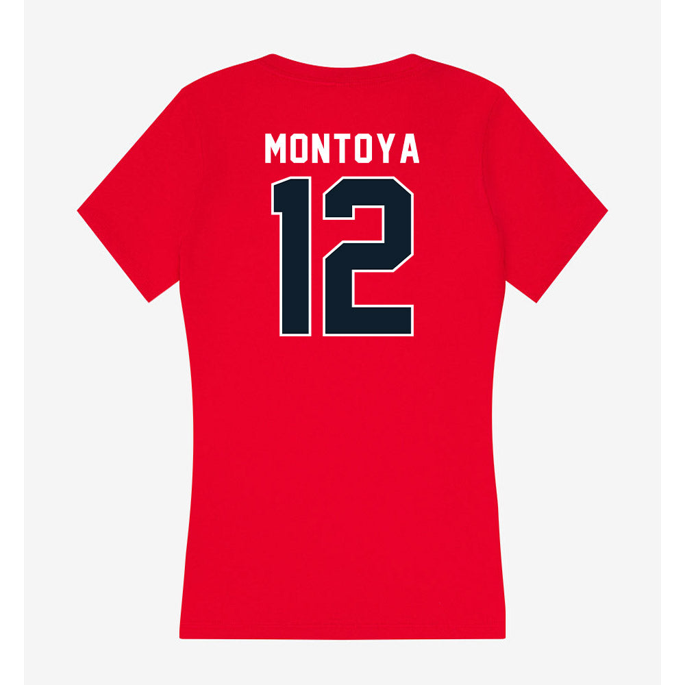 Dallas Baptist - NCAA Women's Soccer : Hannah Montoya - Women's V-Neck T-Shirt-1